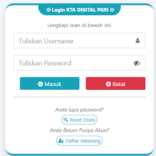 Register PGRI Kab. Bekasi - Persatuan Guru Republik Indonesia Cabang Kab. Bekasi